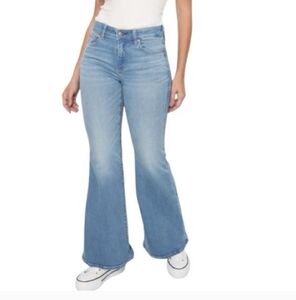 American Eagle Outfitters Light Blue boho Flare Jeans